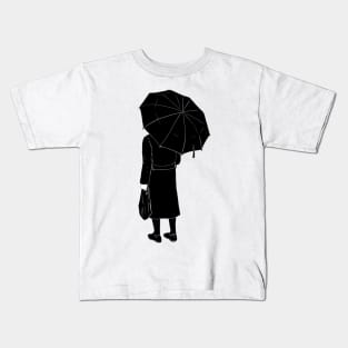 Orthodox jew under umbrella Kids T-Shirt